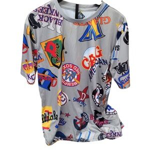 Mens XL Gray Negro League Baseball Museum Team Short‎ Sleeve Shirt